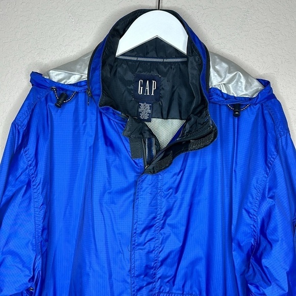 Gap Full Zip Hooded Rain Jacket Size Large - Picture 2 of 14